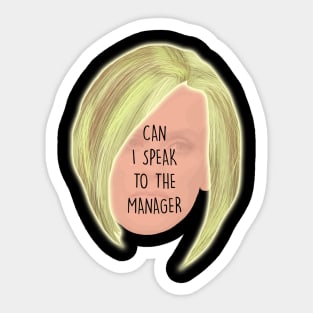 Karen - Can I Speak to The Manager Haircut Meme Sticker